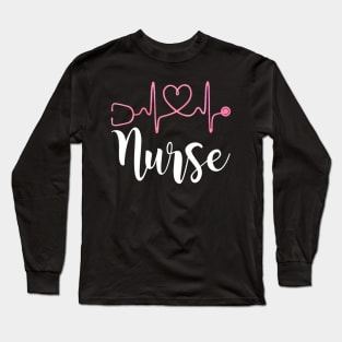 Stethoscope Nurse Rn Registered Nurses Long Sleeve T-Shirt